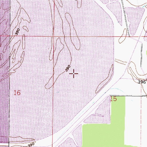 Topographic Map of Coffee Bayou, IN