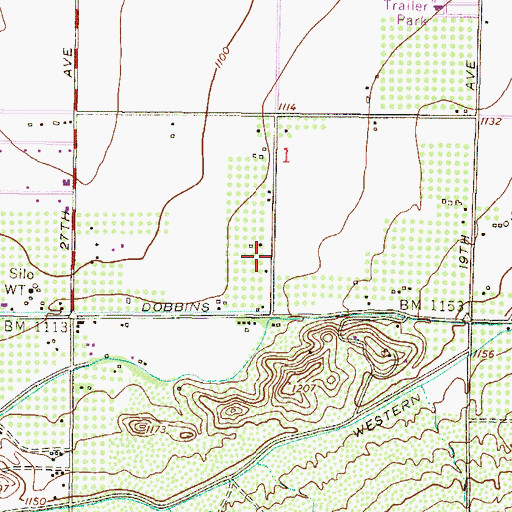 Topographic Map of KMEO-AM (Phoenix), AZ
