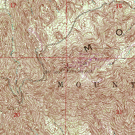 Topographic Map of KNIX-FM (Phoenix), AZ