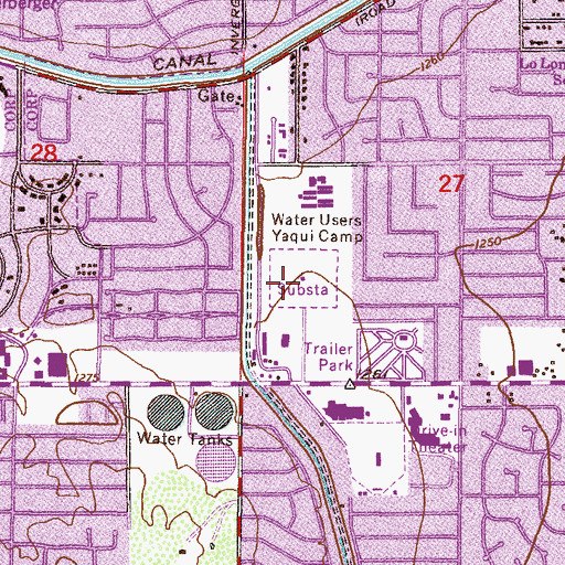 Topographic Map of KOPA-AM (Scottsdale), AZ