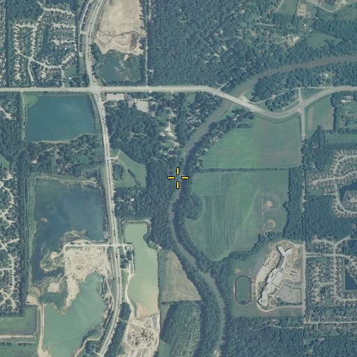 Aerial/Satellite Image of Cool Creek, IN