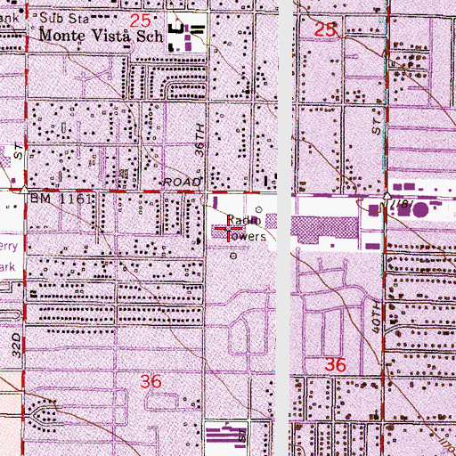 Topographic Map of KTAR-AM (Phoenix), AZ