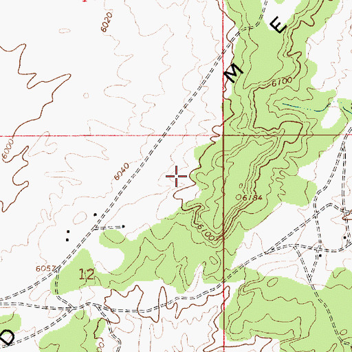 Topographic Map of Third Mesa, AZ