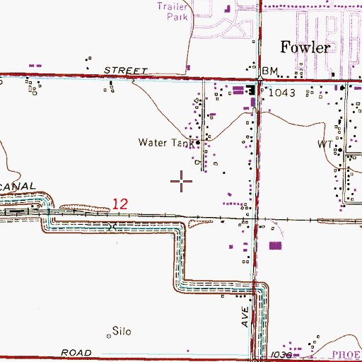 Topographic Map of KXEG-AM (Tolleson), AZ