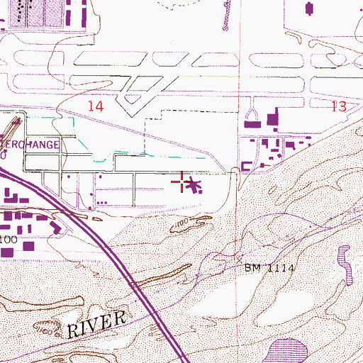 Topographic Map of Phoenix Police Compound, AZ