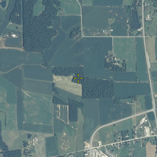 Aerial/Satellite Image of Cross Drain, IN