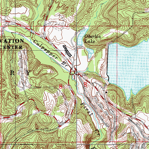 Topographic Map of Culpepper Brook, IN
