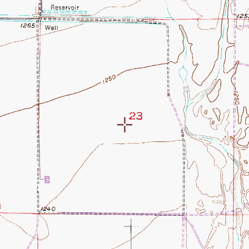 Topographic Map of Stardust Golf Course, AZ
