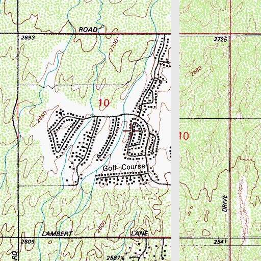 Topographic Map of El Conquistador Country Club, AZ