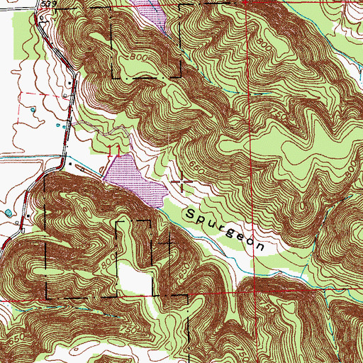 Topographic Map of Deep Gap, IN