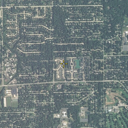Aerial/Satellite Image of Delaware Trail School, IN