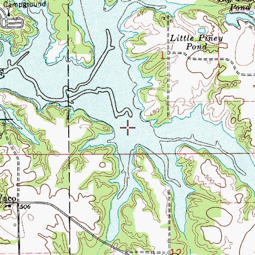 Topographic Map of Dogwood Lake, IN