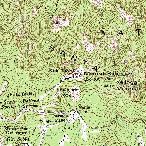 Topographic Map of KOLD-TV (Tucson), AZ