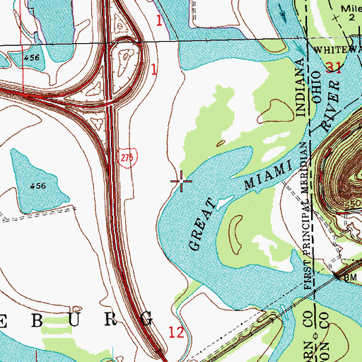 Topographic Map of Doublelick Run, IN