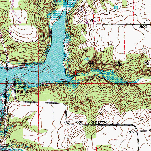 Topographic Map of Dubois Creek, IN