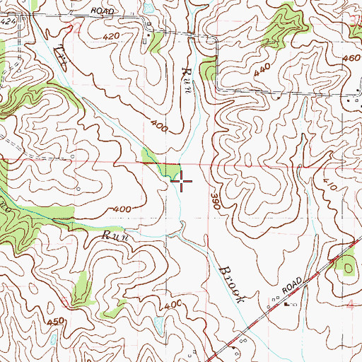 Topographic Map of Duo Run, IN