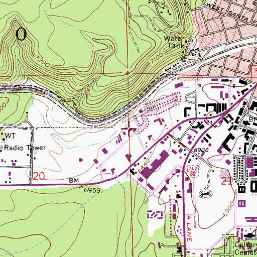 Topographic Map of Arizona Highway Patrol, AZ