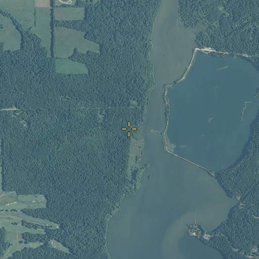 Aerial/Satellite Image of Eagle Crest Creek, IN