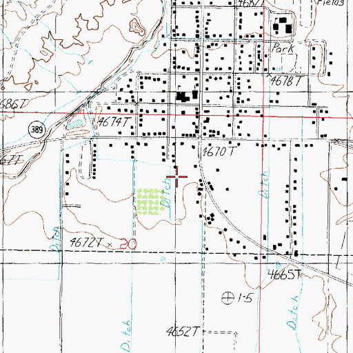 Topographic Map of Arizona Inspection Station, AZ