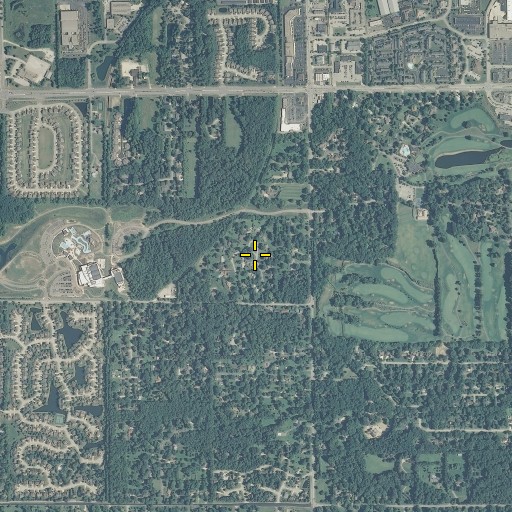 Aerial/Satellite Image of Echo Crest, IN