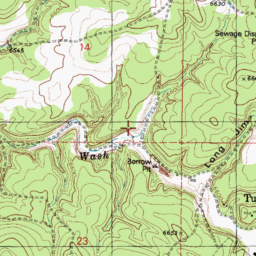 Topographic Map of Moqui Rifle Range, AZ