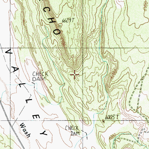 Topographic Map of Echo Cliffs, AZ