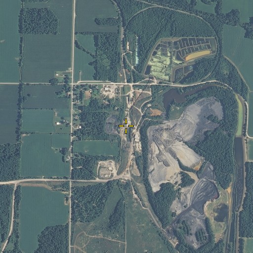 Aerial/Satellite Image of Enos Mine, IN