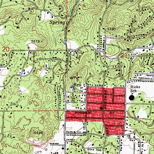 Topographic Map of KNOT-FM (Prescott), AZ