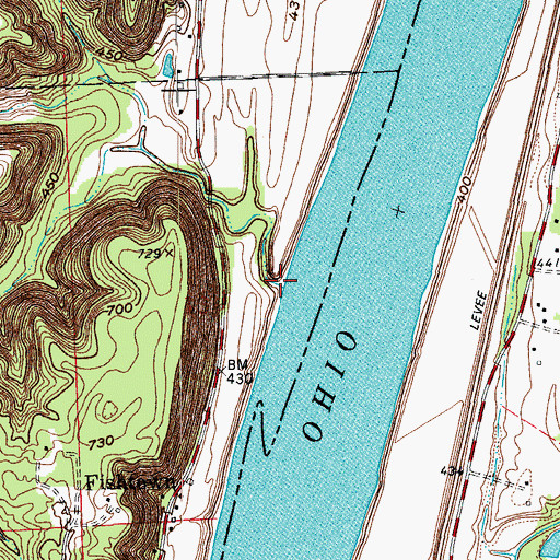 Topographic Map of Eversole Creek, IN