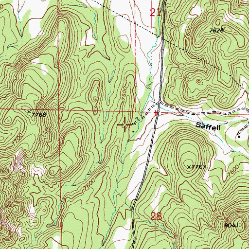Topographic Map of Water Canyon Ranger Station, AZ