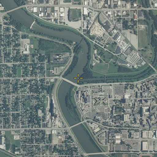 Aerial/Satellite Image of Fall Creek, IN
