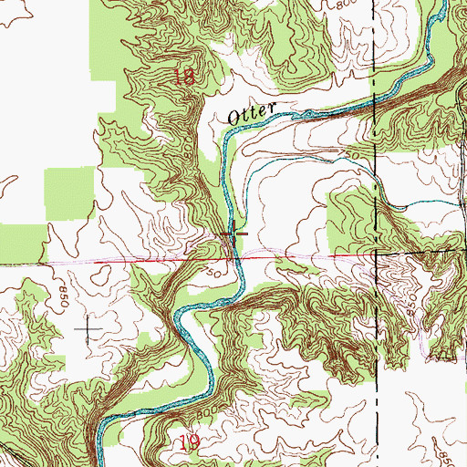 Topographic Map of Falling Timber Branch, IN