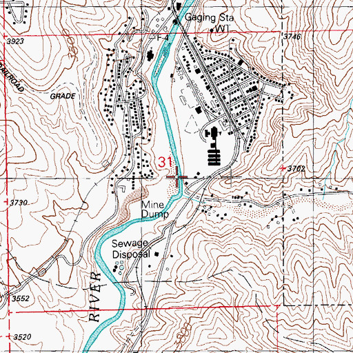 Topographic Map of KCUZ-AM (Clifton), AZ