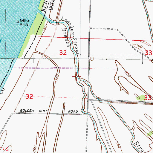 Topographic Map of Frenchmans Slough, IN