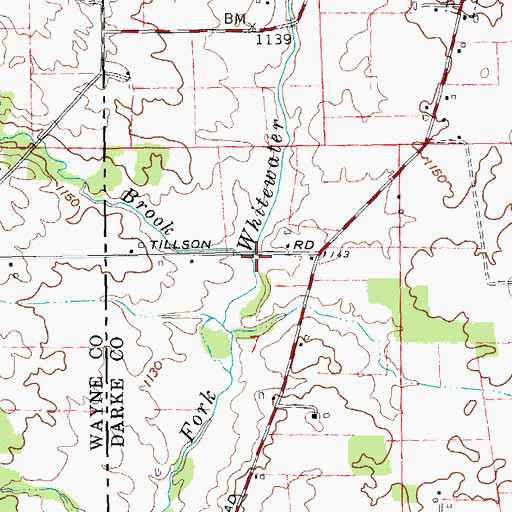 Topographic Map of Gray Brook, IN