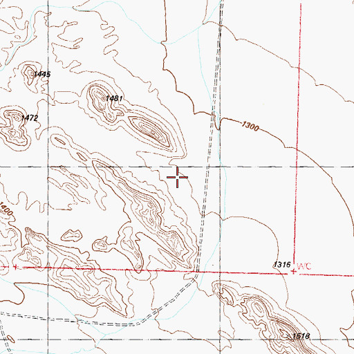 Topographic Map of La Paz County, AZ