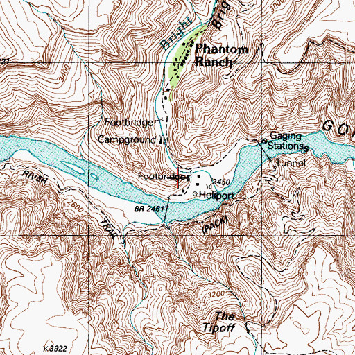 Topographic Map of Phantom Ranger Station, AZ