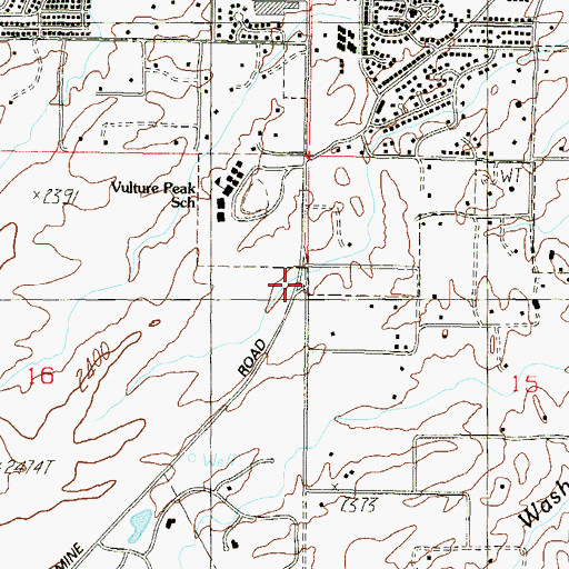 Topographic Map of Flying E Tank, AZ