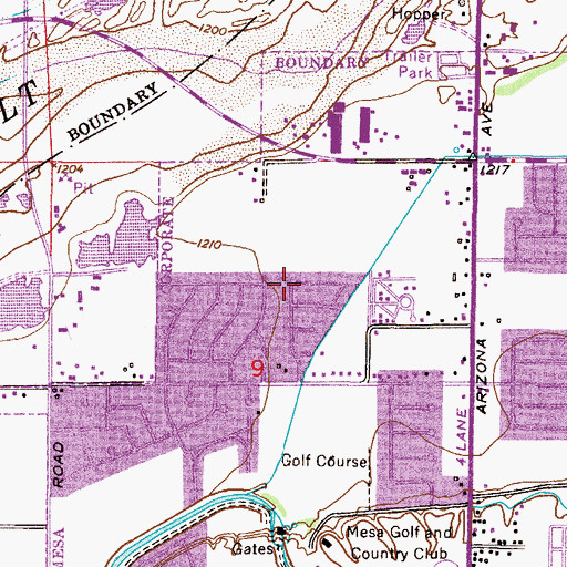 Topographic Map of JSJ Heliport, AZ