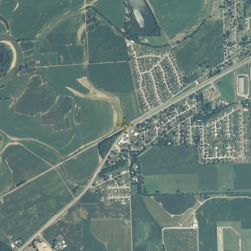 Aerial/Satellite Image of Hangman Crossing, IN