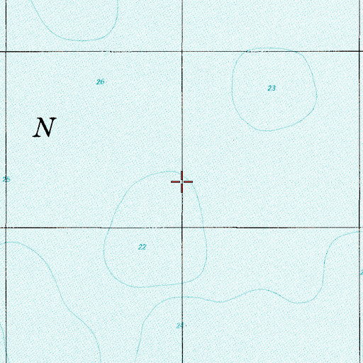 Topographic Map of Indiana Shoals, IN