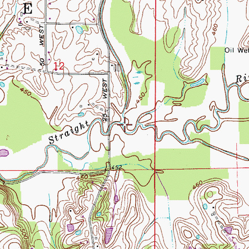 Topographic Map of Jahn Creek, IN