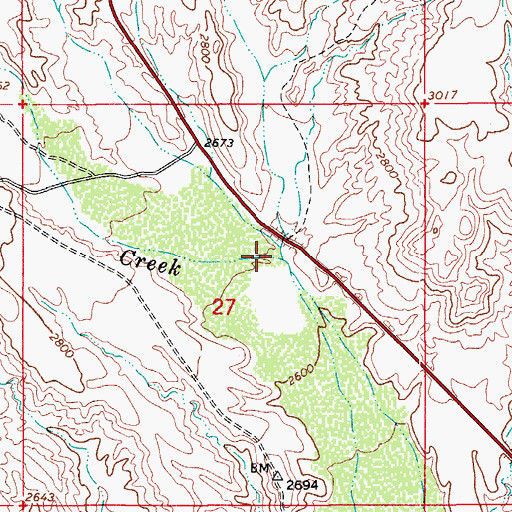 Topographic Map of El Capitan Canyon, AZ