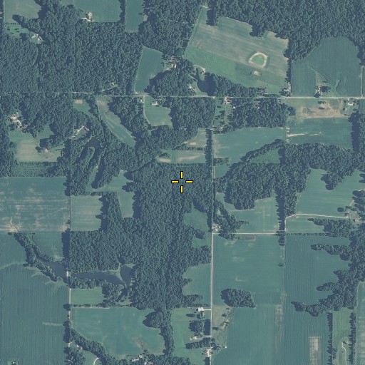 Aerial/Satellite Image of Kid Run, IN