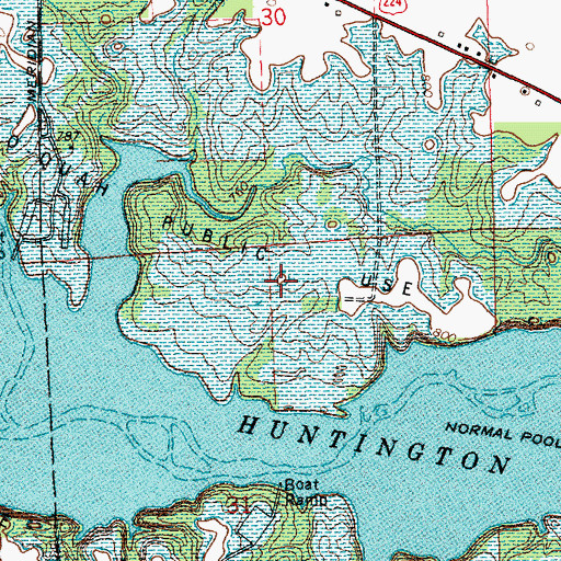 Topographic Map of Kil-So-Quah State Recreation Area, IN