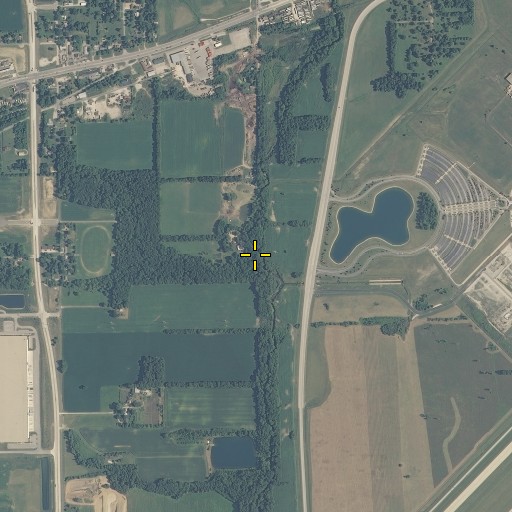 Aerial/Satellite Image of Klondike Creek, IN