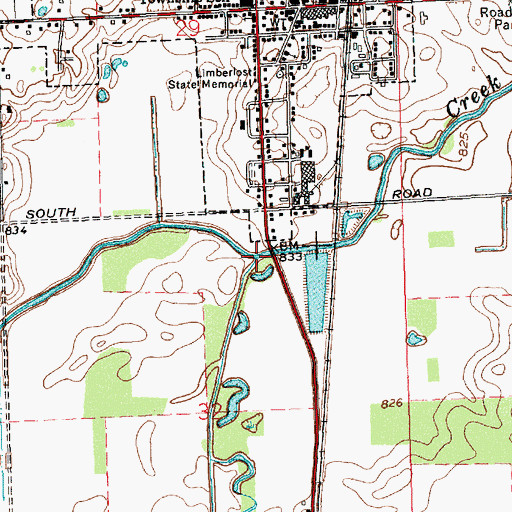 Topographic Map of Limberlost Creek, IN