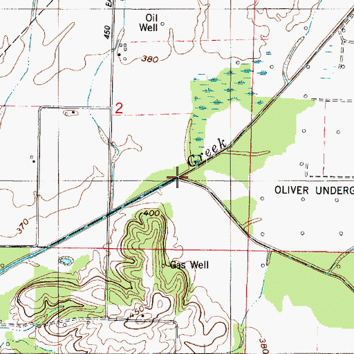 Topographic Map of Little Creek, IN