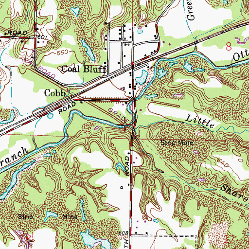 Topographic Map of Little Creek, IN