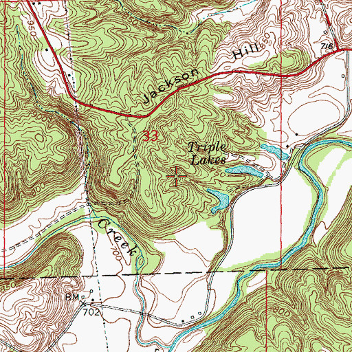 Topographic Map of Little Salt Creek, IN